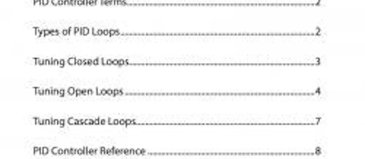 PID Loop Tuning Pocket Guide version 5 now available | Control Global