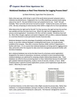 140421-Cogent-Real-Time-Historian 140421-Cogent-Real-Time-Historian