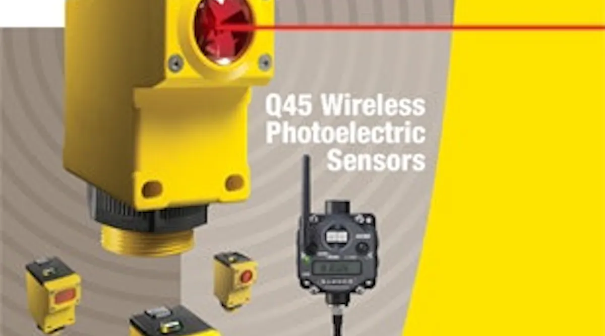 Industrial Sensors: Banner's Q45 Wireless Photoelectric Sensors ...