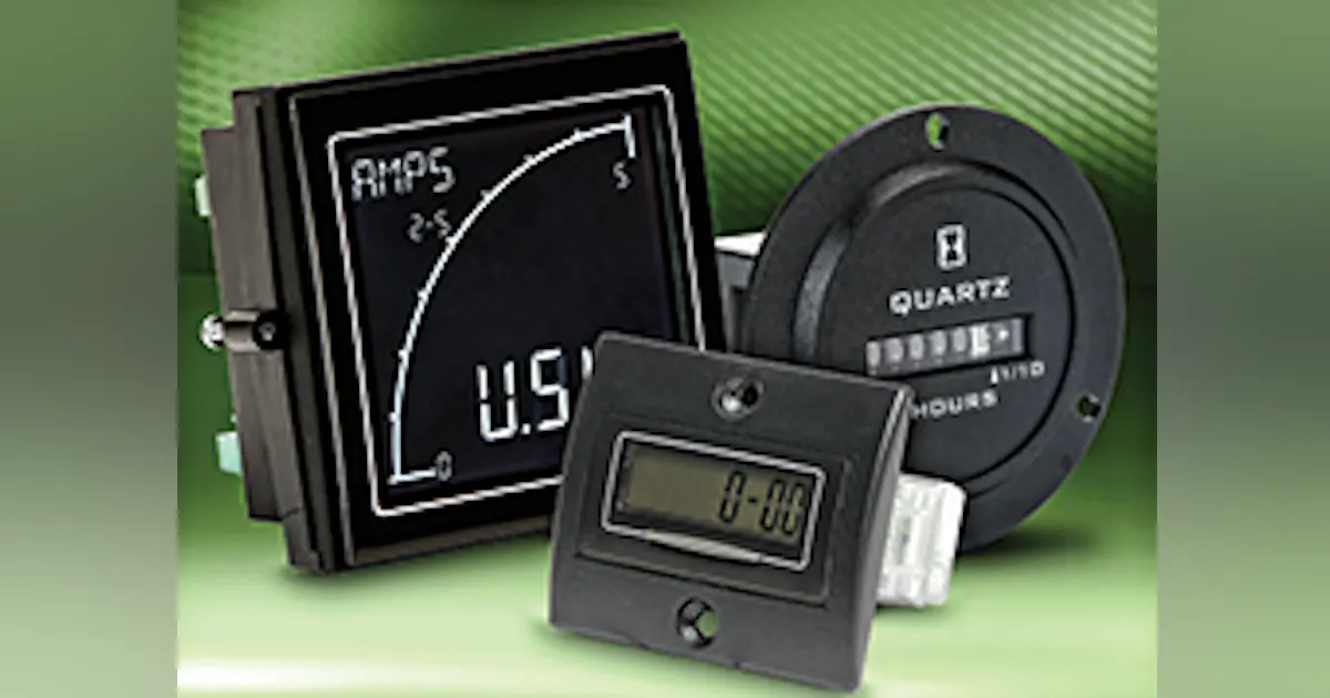 Graphical panel meters and counters | Control Global