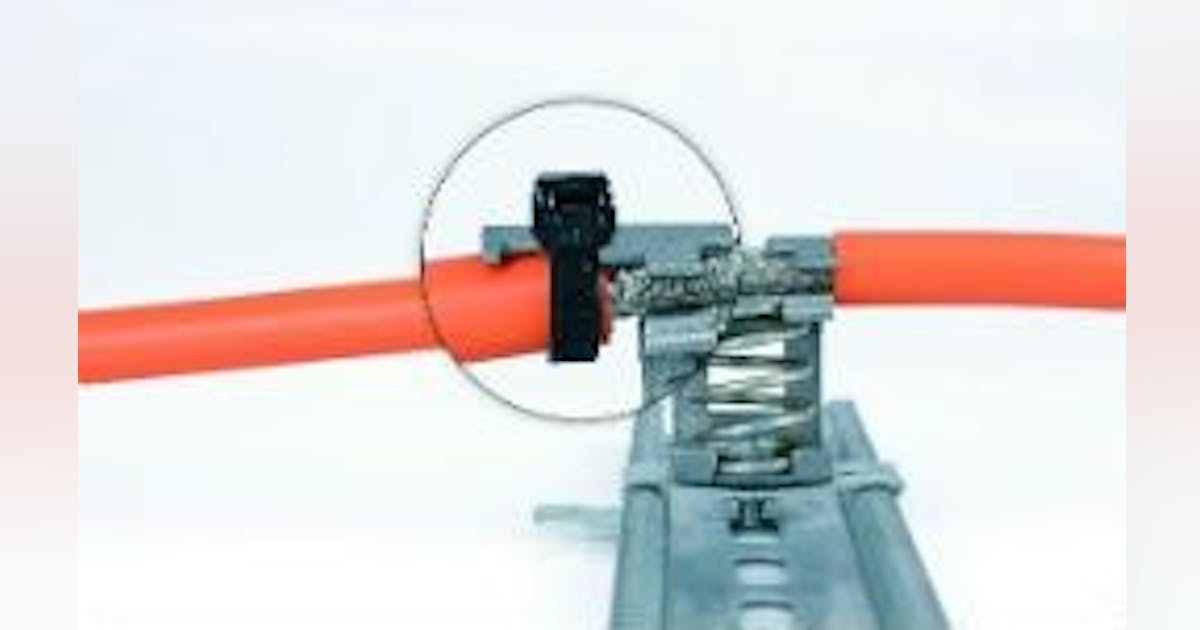 EMC spring-loaded shield brackets SKZ with integrated strain relief ...