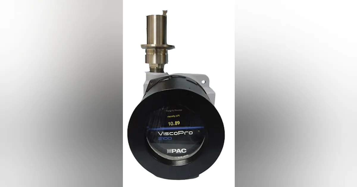 PAC's ViscoPro 2100 oscillating piston viscometer | Control Global
