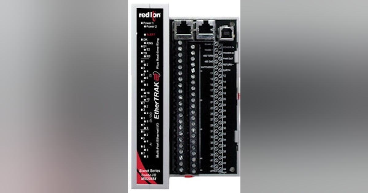 Input/Output: Red Lion's EtherTrak-2 I/O module E2-MIX20884-D | Control ...