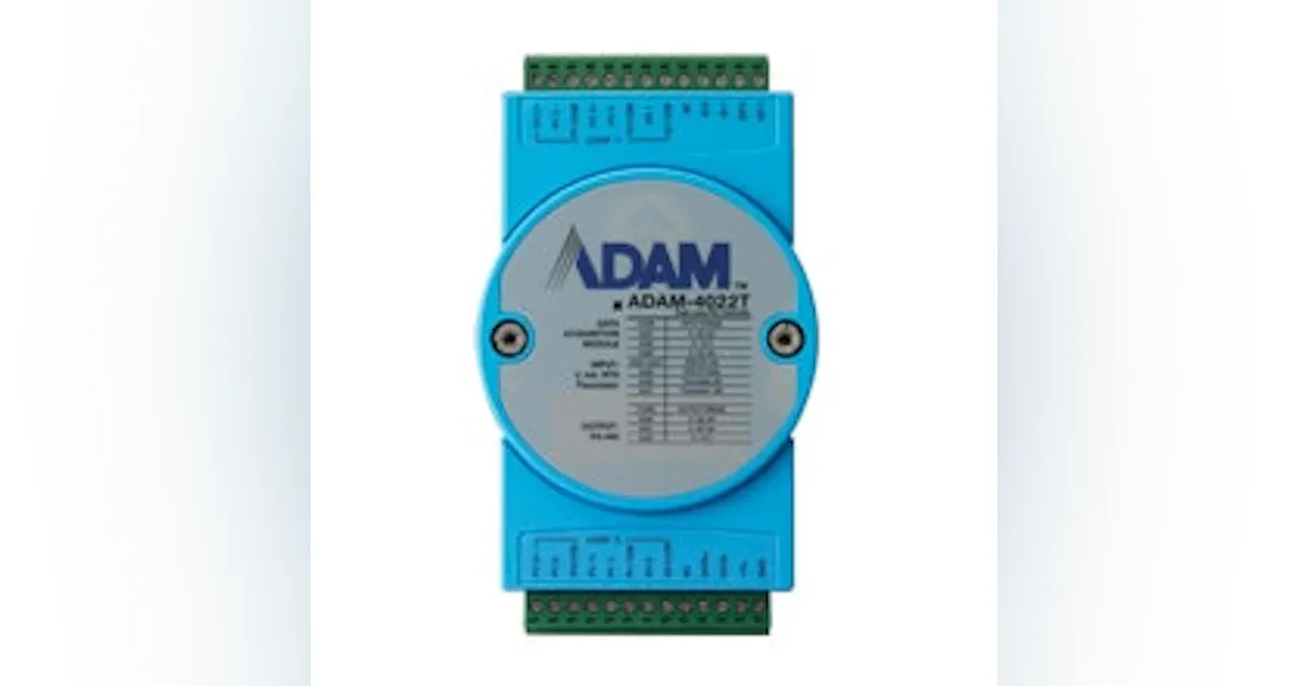 Control Systems: Advantech's Adam-4022T Dual-Loop PID Controller ...