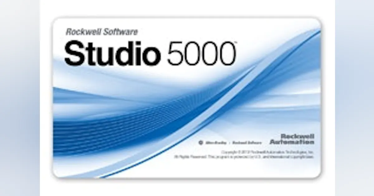 Software: Rockwell's Studio 5000 | Control Global