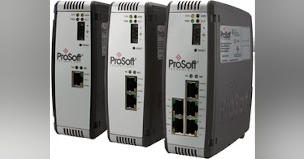 Industrial Gateways: ProSoft's PLX30 Ethernet to Serial Gateways ...