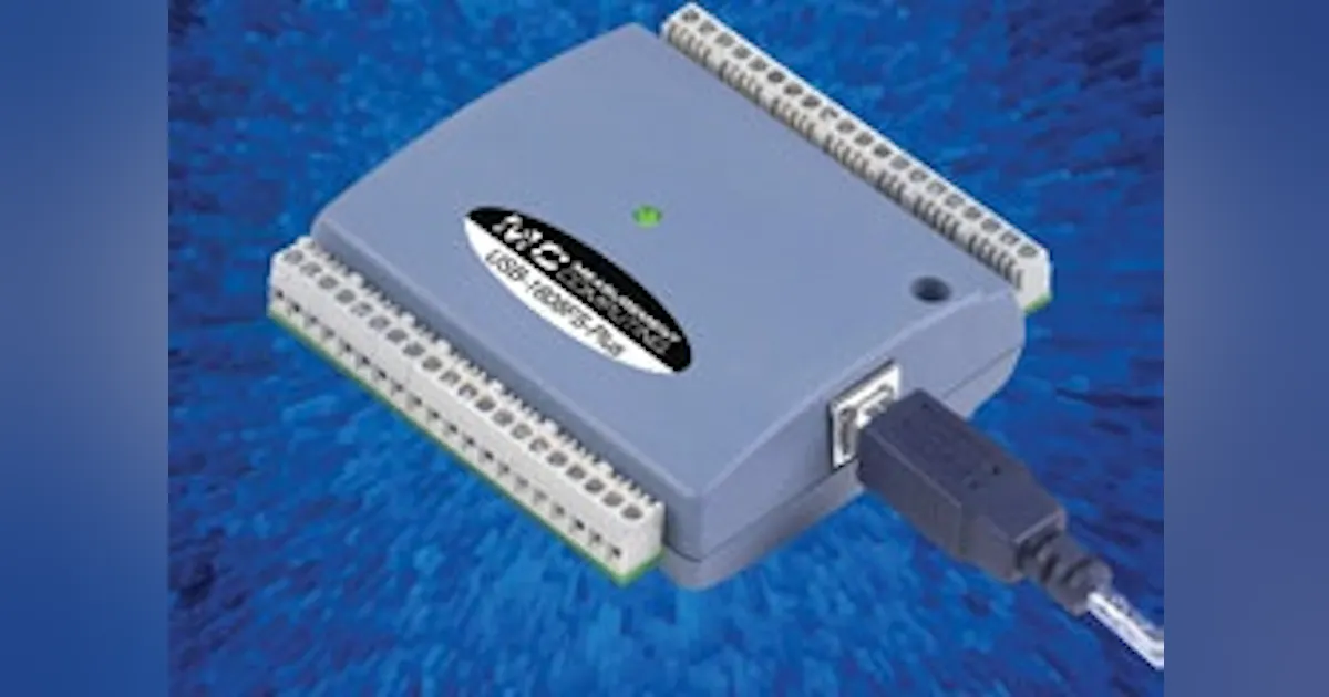 Data Acquisiton: Measurement Computing's USB-1608FS-Plus USB DAQ Device ...