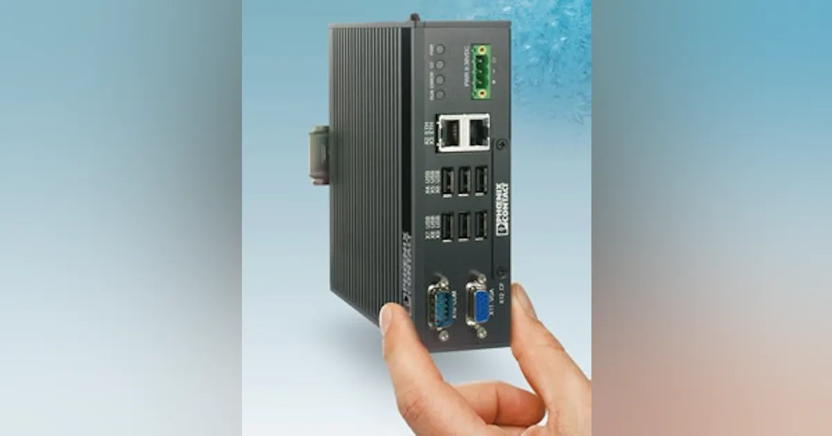 Industrial PC | Phoenix Contact VL BPC Mini PC | Control Global ...