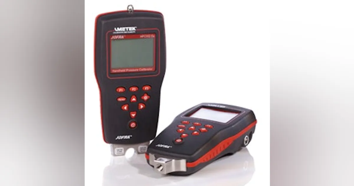 Pressure Calibrators: Ametek's Handheld Pressure Calibrators | Control ...