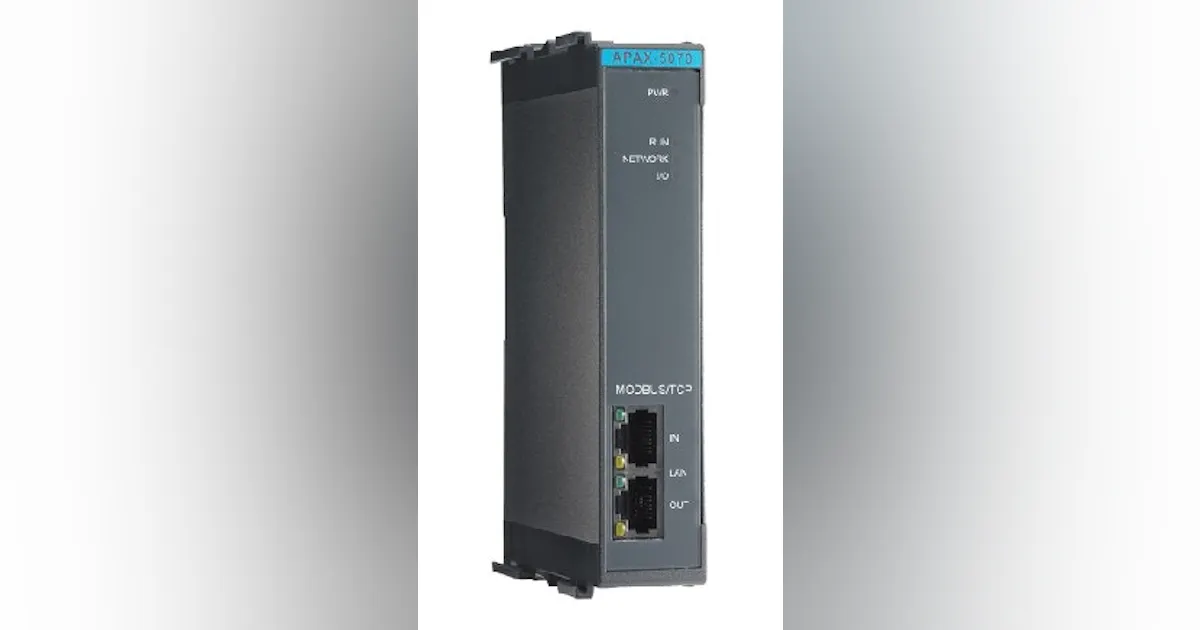 Modbus I/O | Modbus/TCP remote I/O solution | www.controlglobal.com ...