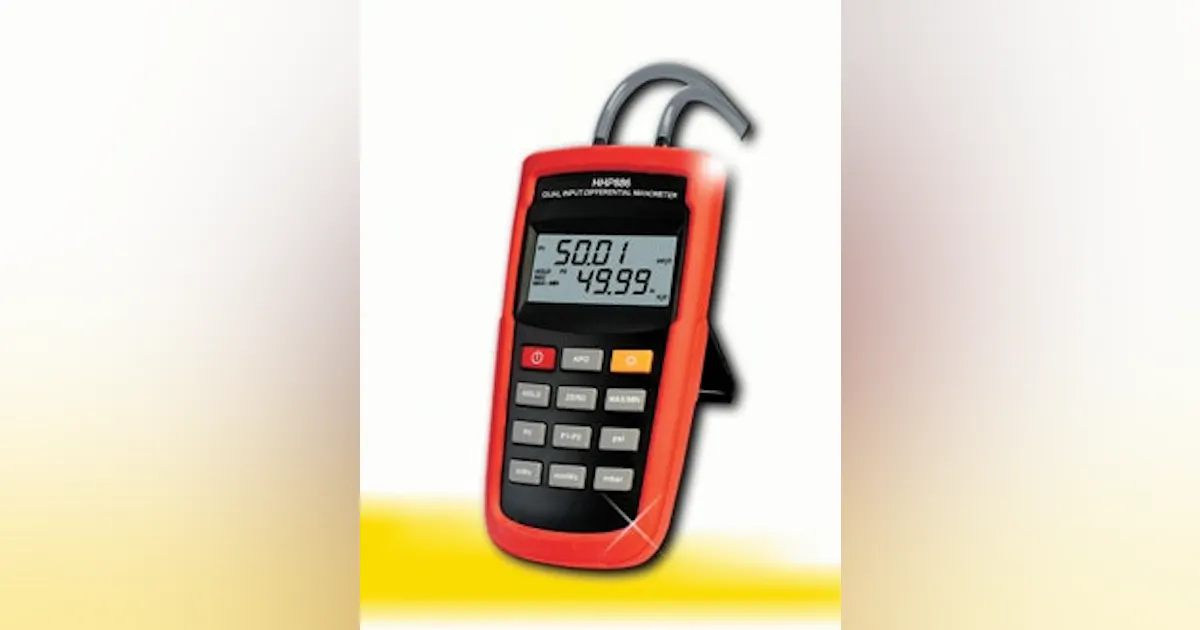 Manometer | Dual-Input Differential Manometer | Control Global ...