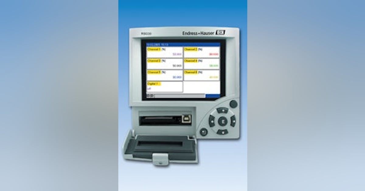 Data Acquisition | Endress+Hauser's Eco-Graph T Multi-Channel Process ...