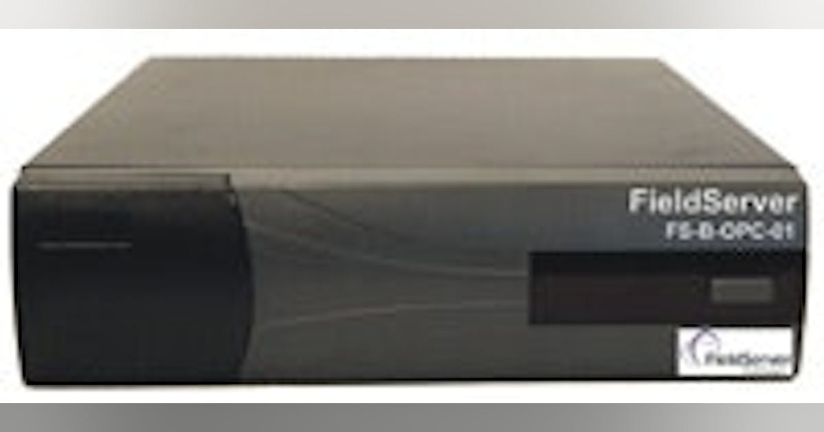 Automation Devices | OPC Server Gateway from FieldServer Technologies ...