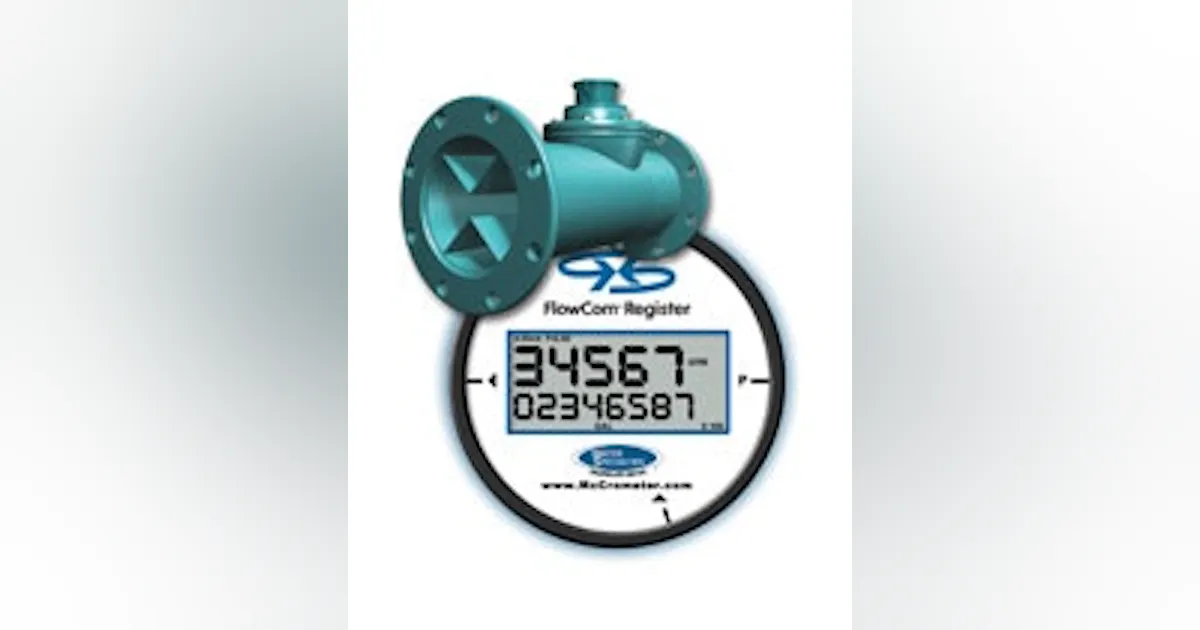 Flowcom McCrometer's Model FC101 Digital FlowCom Register | Control Global
