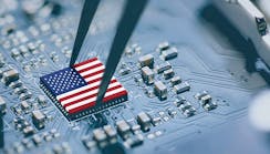 Flag-of-USA-on-a-processor-CPU-Central-processing-Unit-or-GPU-microchip-on-a-motherboard