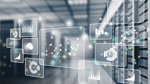 concept image of data analytics icons