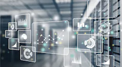 concept image of data analytics icons