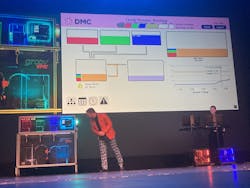 Teams from DMC Inc. and Rosslein & Associates compete in the finals of Inductive Automation’s Build-a-Thon on Sept. 21 at the Ignition Community Conference in Folsom, Calif. Participants had 16 hours to build fully-functional SCADA systems for controlling raw I/O for temperature and level for a mixing tank, and demonstrated them live at the event. Teams from DMC Inc. and Rosslein & Associates compete in the finals of Inductive Automation’s Build-a-Thon on Sept. 21 at the Ignition Community Conference in Folsom, Calif. Participants had 16 hours to build fully-functional SCADA systems for controlling raw I/O for temperature and level for a mixing tank, and demonstrated them live at the event.