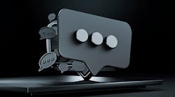 realistic message icon 3d render dark background realistic message icon 3d render dark background