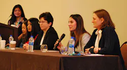 A panel of successful women shared tips and strategies for surviving, thriving and seeing that others do, too, at the Women in Innovation breakfast panel discussion at Emerson Exchange.