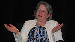 “The underlying infrastructure is essential to modernization.” Helen Dotson of Archer-Daniels-Midland during the Chemical Industry Forum at Automation Fair 2022. “The underlying infrastructure is essential to modernization.” Helen Dotson of Archer-Daniels-Midland during the Chemical Industry Forum at Automation Fair 2022.