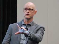 “This is not your father’s manufacturing facility,” said Plex Systems’ Jerry Foster during his presentation on how innovative technologies are boosting productivity. “This is not your father’s manufacturing facility,” said Plex Systems’ Jerry Foster during his presentation on how innovative technologies are boosting productivity.