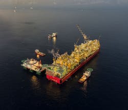 Shell’s Prelude FPSO, located offshore Australia, is the world’s largest floating, production, storage and offloading (FPSO) vessel and an example of successful “templating” of field devices. Source: Shutterstock Shell’s Prelude FPSO, located offshore Australia, is the world’s largest floating, production, storage and offloading (FPSO) vessel and an example of successful “templating” of field devices. Source: Shutterstock
