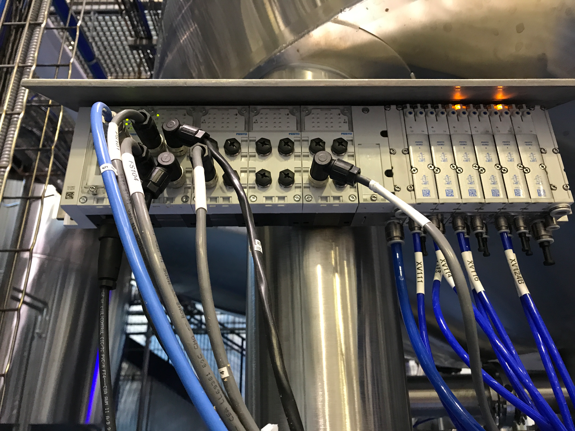 Festo CPX valve terminal can be mounted on a skid, shown here, or in a control panel. CPX is now easily commissioned into the DeltaV DCS ecosystem.