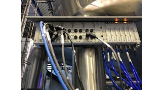 Festo CPX valve terminal can be mounted on a skid, shown here, or in a control panel. CPX is now easily commissioned into the DeltaV DCS ecosystem.