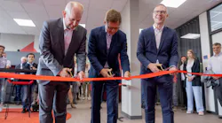 The new security lab at HIMA is inaugurated by (l. to r.) Matthias Ochs, CEO of genua, Steffen Philipp managing partner at HIMA, and Jörg de la Motte, CEO of HIMA. Source: HIMA