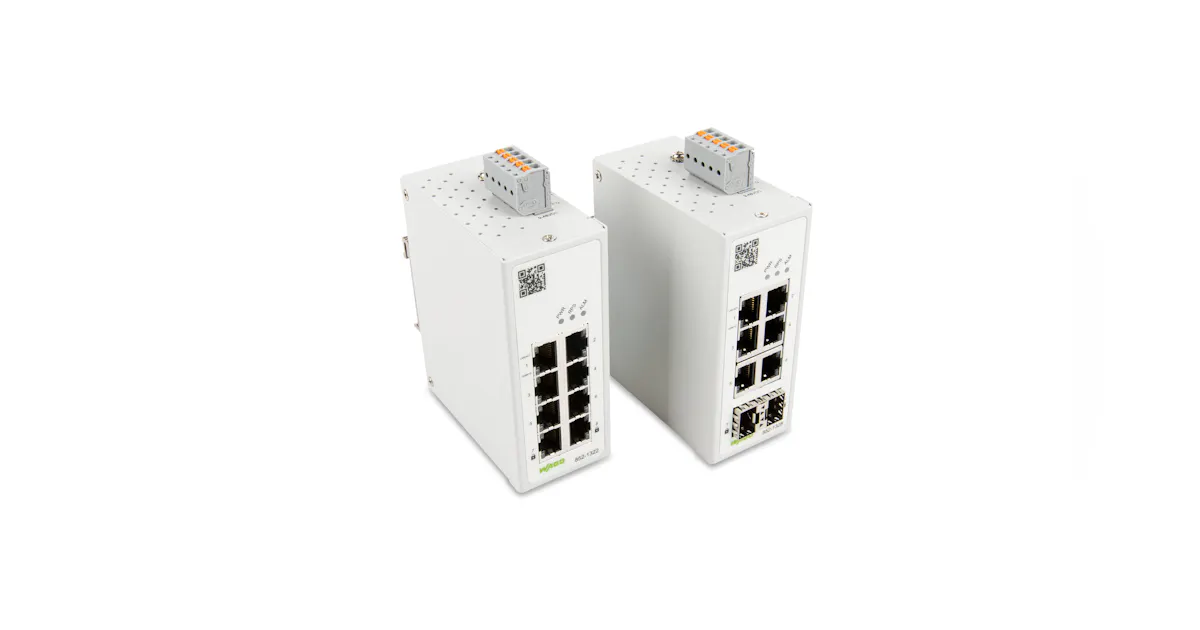 Two secure managed switches with encrypted and unencrypted ports ...