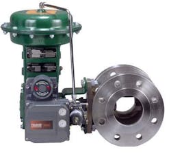 Figure 1: Automatic ball control valve with positioner Figure 1: Automatic ball control valve with positioner