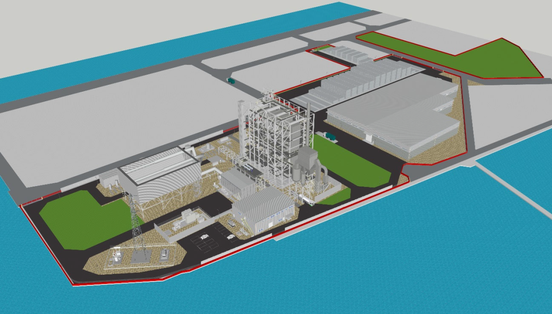 3 D Model Of Wakayama Gobo Biomass Power Plant Toyo Engineering 64cebe065bd29
