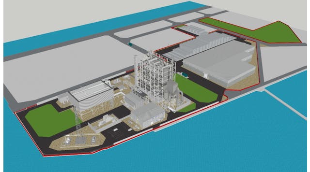 3 D Model Of Wakayama Gobo Biomass Power Plant &copy;toyo Engineering