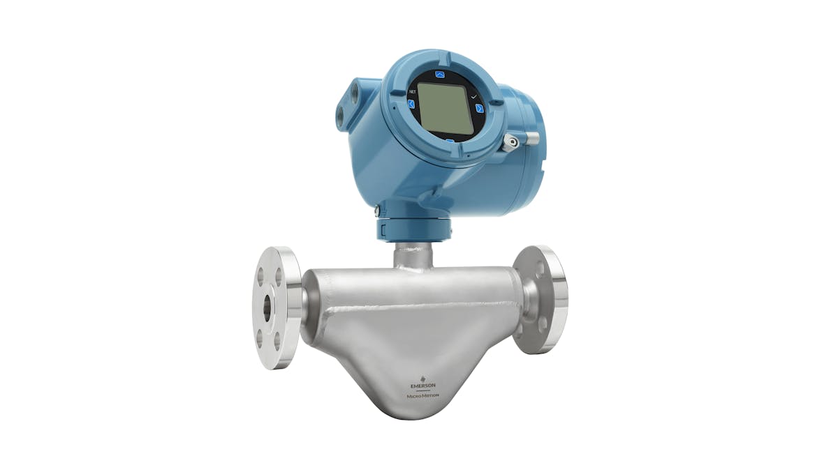 Micro Motion G-Series Coriolis flow and density sensor with 4700 Coriolis transmitter with Bluetooth wireless technology.
