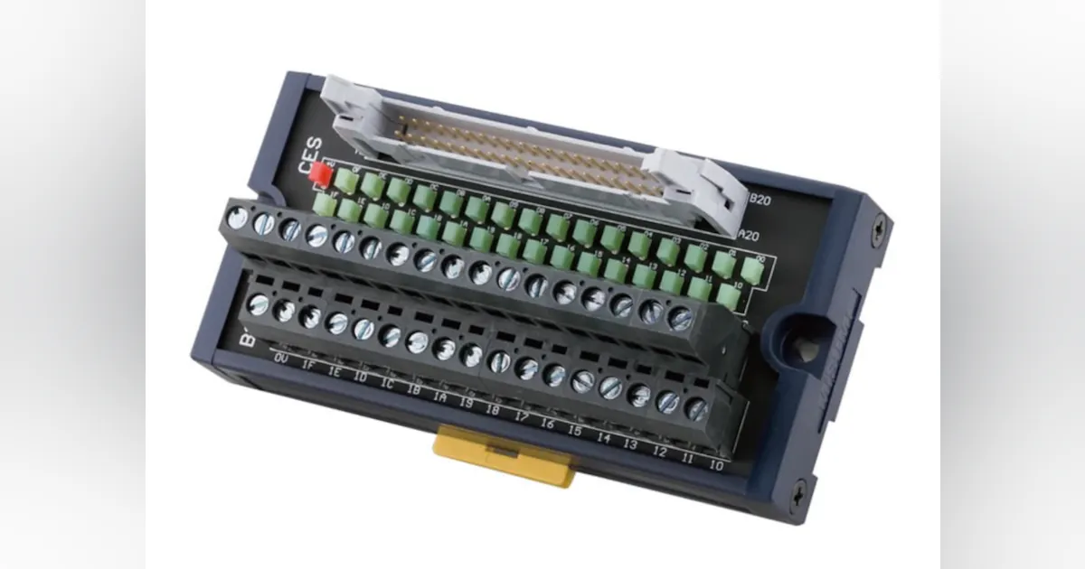 I/O-compatible terminal block from Mitsubishi has 32-point operation ...