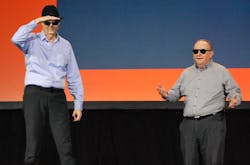 “When you look at all the dramatic climate change events happening around us, it’s clear we need to do something—and fast. But it’s also a great time for engineers who enjoy a challenge.” Emerson’s Mike Train and Peter Zornio took the Immerse keynote stage to discuss the role of automation in achieving industry’s sustainability transformation. But first, they drew a laugh from the crowd as brothers Jake and Elwood “Green”—recycled monikers for a new industrial age based on past musical cameos as the Blues Brothers. “When you look at all the dramatic climate change events happening around us, it’s clear we need to do something—and fast. But it’s also a great time for engineers who enjoy a challenge.” Emerson’s Mike Train and Peter Zornio took the Immerse keynote stage to discuss the role of automation in achieving industry’s sustainability transformation. But first, they drew a laugh from the crowd as brothers Jake and Elwood “Green”—recycled monikers for a new industrial age based on past musical cameos as the Blues Brothers.