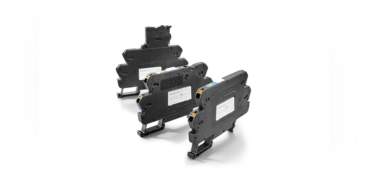 Termseries-Compact 6.4-mm, customizable relay modules from Weidmuller ...