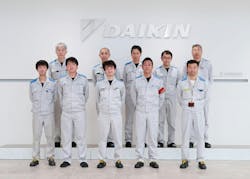 Daikin's production and engineering team led the transition from time-based maintenance to condition-based maintenance at the Kashima plant. Daikin's production and engineering team led the transition from time-based maintenance to condition-based maintenance at the Kashima plant.