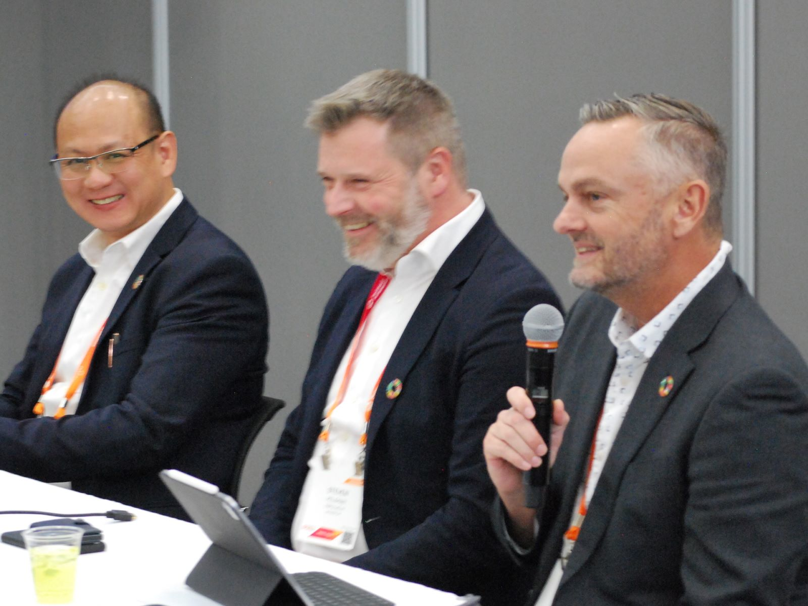 Representatives from LanzaTech, Triple Helix and Energy Drive (l-r) stressed that the technologies needed to deliver appreciable sustainability gains are not just available, but widely in use by industry today.