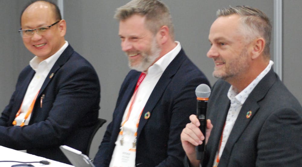 Representatives from LanzaTech, Triple Helix and Energy Drive (l-r) stressed that the technologies needed to deliver appreciable sustainability gains are not just available, but widely in use by industry today.