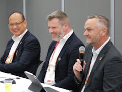 Representatives from LanzaTech, Triple Helix and Energy Drive (l-r) stressed that the technologies needed to deliver appreciable sustainability gains are not just available, but widely in use by industry today. Representatives from LanzaTech, Triple Helix and Energy Drive (l-r) stressed that the technologies needed to deliver appreciable sustainability gains are not just available, but widely in use by industry today.