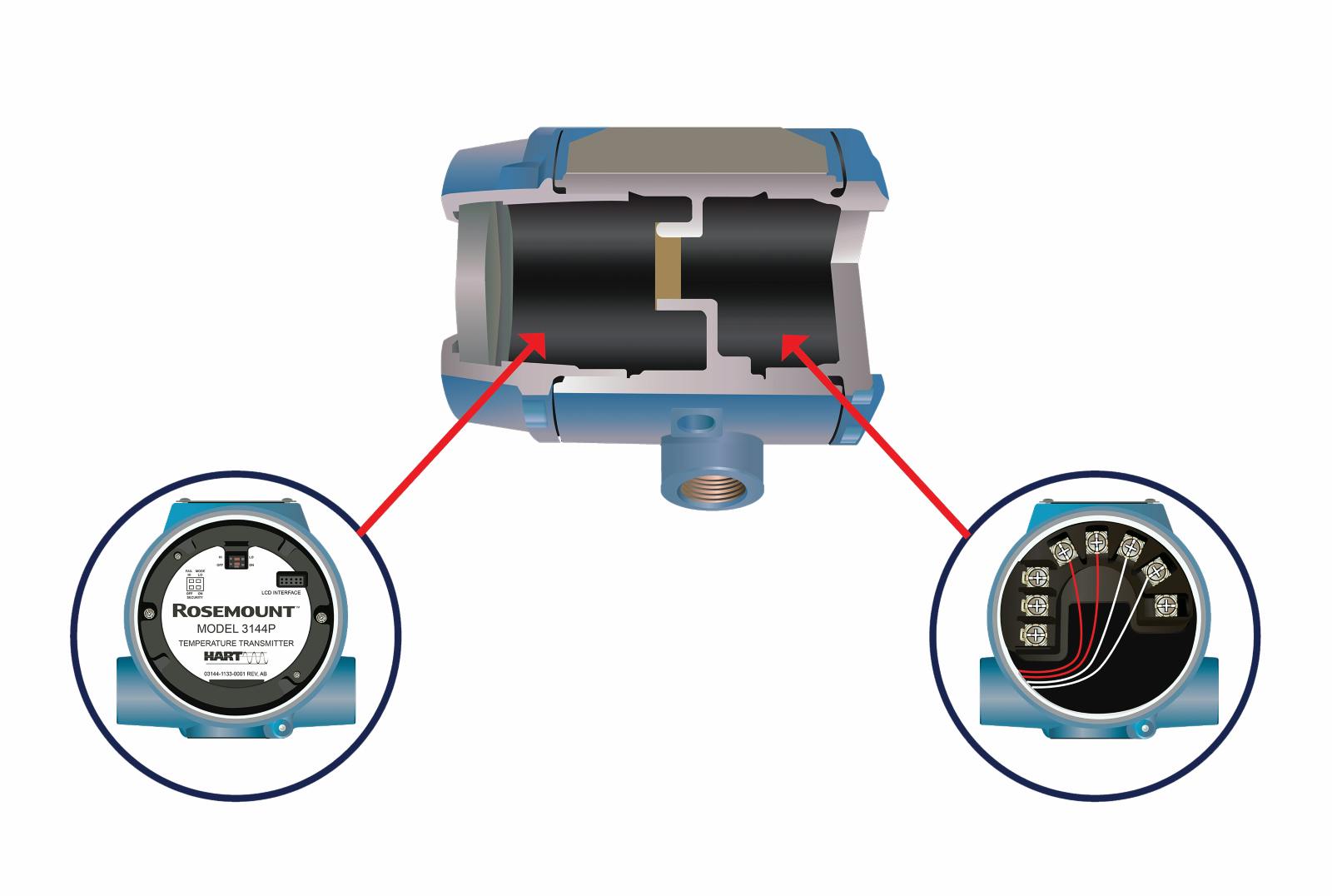 Emerson&rsquo;s field mount transmitters feature dual compartment housing to help prevent moisture affecting the transmitter electronics.