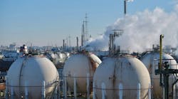Non-contacting radar technology provides accurate and efficient level measurement of pressurized liquefied petroleum gas (LPG) storage tanks. Non-contacting radar technology provides accurate and efficient level measurement of pressurized liquefied petroleum gas (LPG) storage tanks.