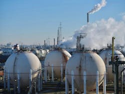 Non-contacting radar technology provides accurate and efficient level measurement of pressurized liquefied petroleum gas (LPG) storage tanks. Non-contacting radar technology provides accurate and efficient level measurement of pressurized liquefied petroleum gas (LPG) storage tanks.