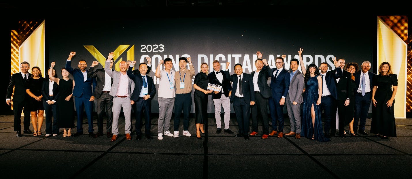 Winners of the 2023 Going Digital Awards in Infrastructure celebrate their accomplishments. Nominations are open for the 2024 awards.
