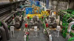 Motors and support equipment in the cooling and ventilation system at CERN.