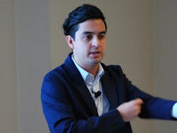 “OneWireless is easy to expand and easy to scale.” Honeywell’s Jose Huerta updates users on what’s new with Honeywell’s wireless mesh network at the Honeywell Users Group meeting this week in Madrid. “OneWireless is easy to expand and easy to scale.” Honeywell’s Jose Huerta updates users on what’s new with Honeywell’s wireless mesh network at the Honeywell Users Group meeting this week in Madrid.