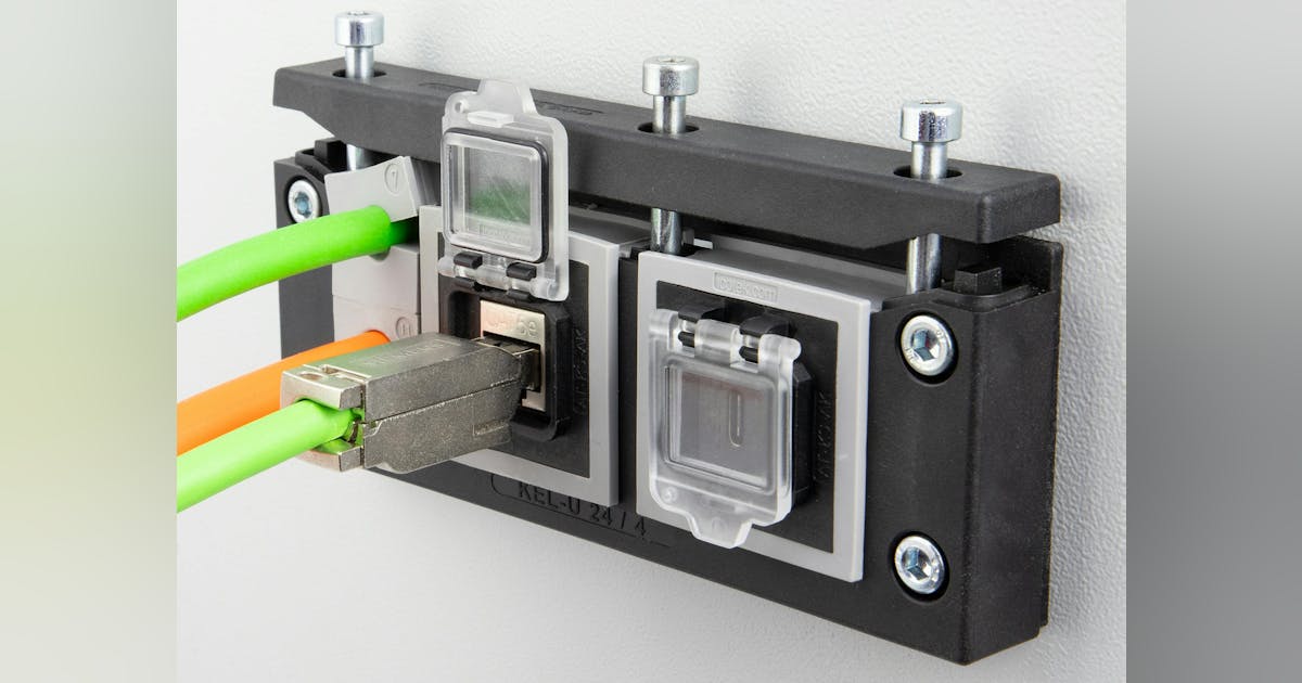 Adapter grommet with protective cover for Keystone modules | Control Global