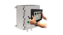 EZAutomation's EZtouch Series 7 HMI segregates the display itself from associated electronics via an HDMI connector resulting in hot swappable display and touch screen. EZAutomation's EZtouch Series 7 HMI segregates the display itself from associated electronics via an HDMI connector resulting in hot swappable display and touch screen.